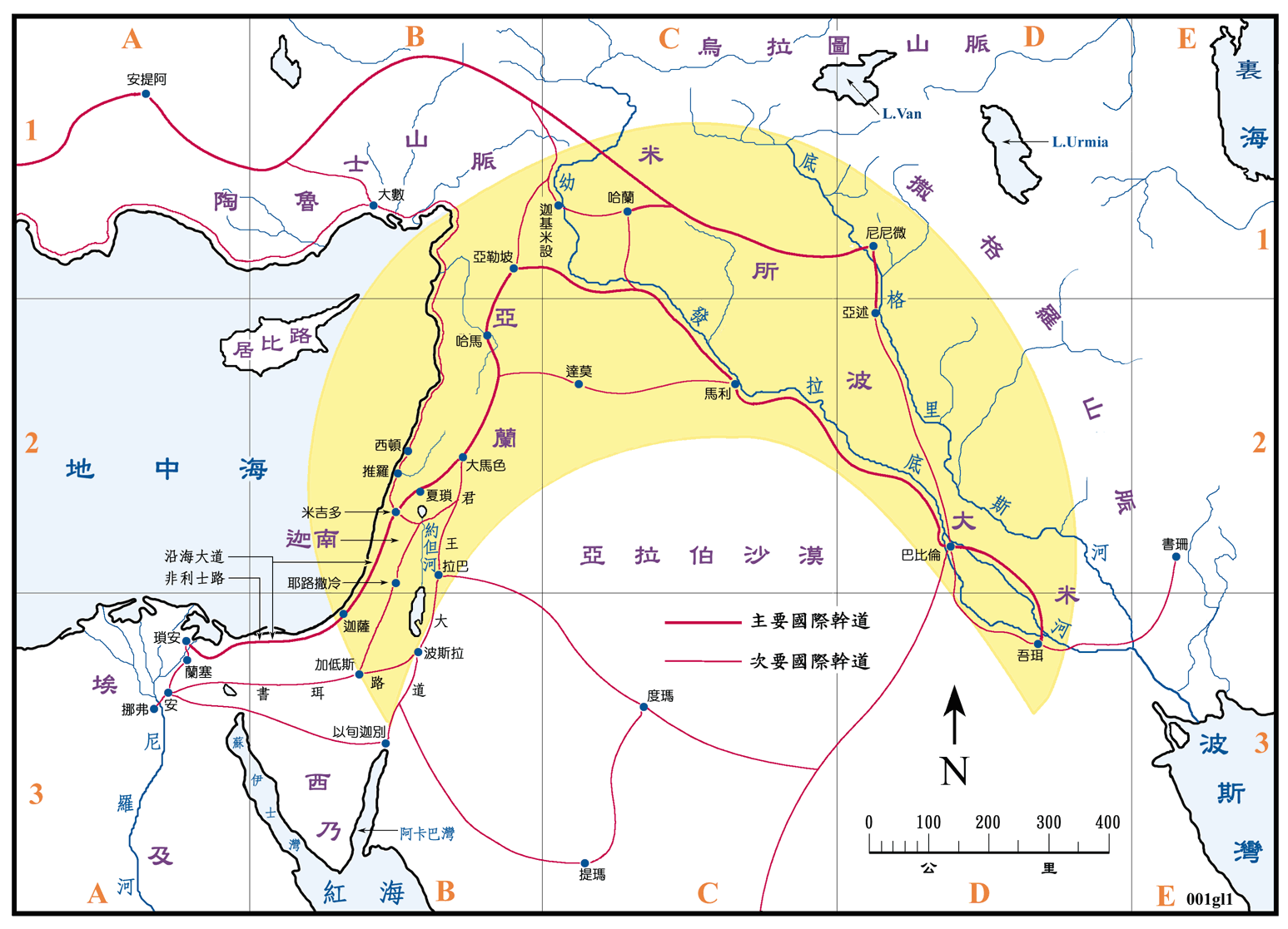 上图:亚伯拉罕从吾珥到迦南的路线,全程约1900公里。他们可能是沿着幼发拉底河西岸的商业大道前往迦南,沿途经过巴比伦、利马、哈兰和大马士革等城市,从吾珥到哈兰大约1100公里,从哈兰到迦南地大约800公里。亚伯拉罕信靠神,凭信心走完了这段漫长的路程,所以圣经说:「亚伯兰信耶和华,耶和华就以此为他的义」(创十五6)。